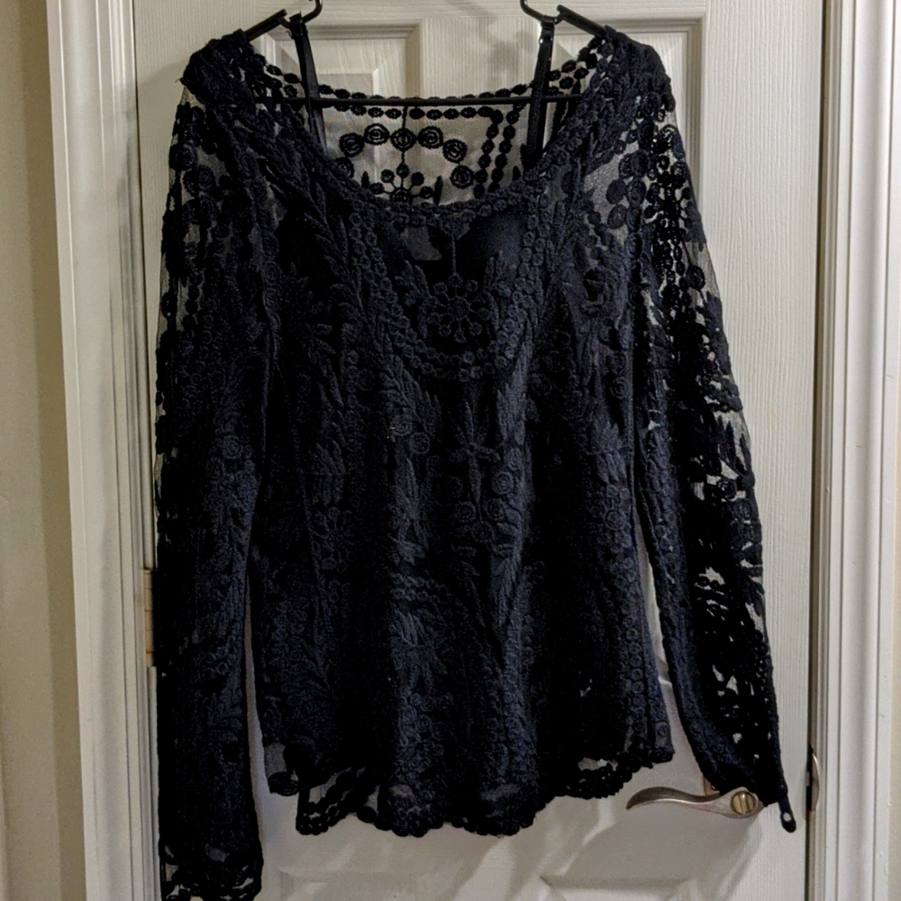 Lace See-through Top